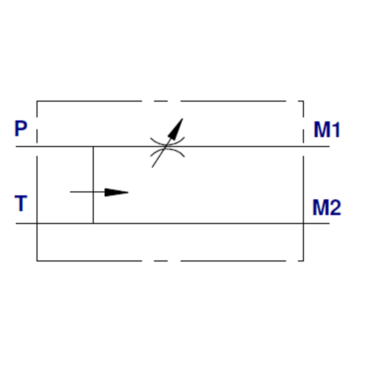 Pressure-compensated flow control valve for OMP/OMR/OMS, type RFP3 OMP/OMR/OMS